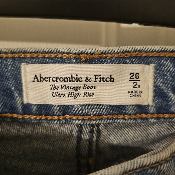 Abercrombie & Fitch The Vintage Boot Ultra High Rise Size 26 - Picture 2 of 3